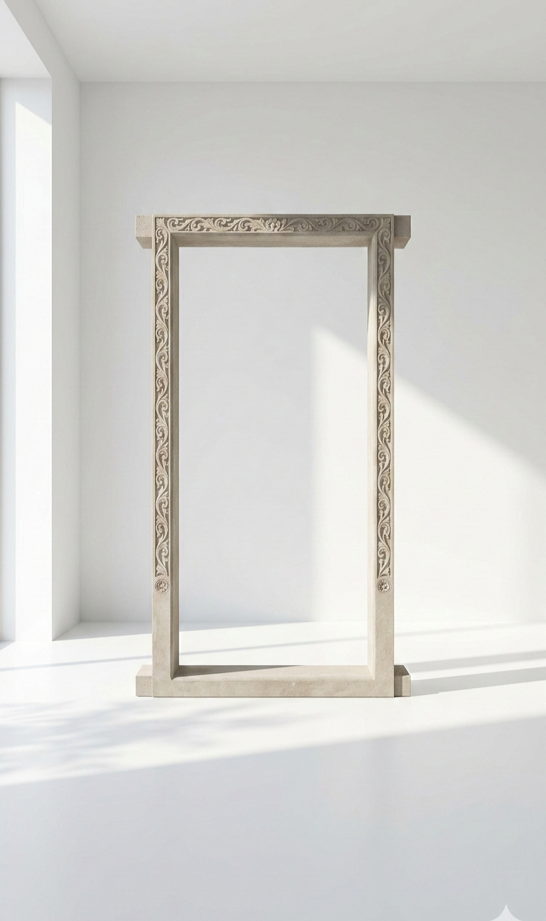 Designer Carved Cement Door Frame