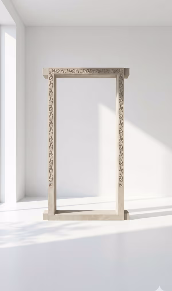 Designer Carved Cement Door Frame